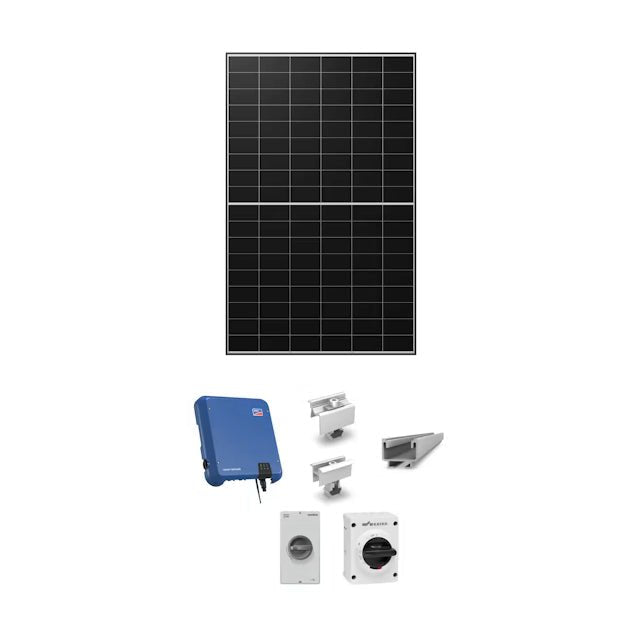 12 kpl Longi 440W + Goodwe 6kW Invertteri + kiinnikkeet ja turvakytkin - KarelianStore