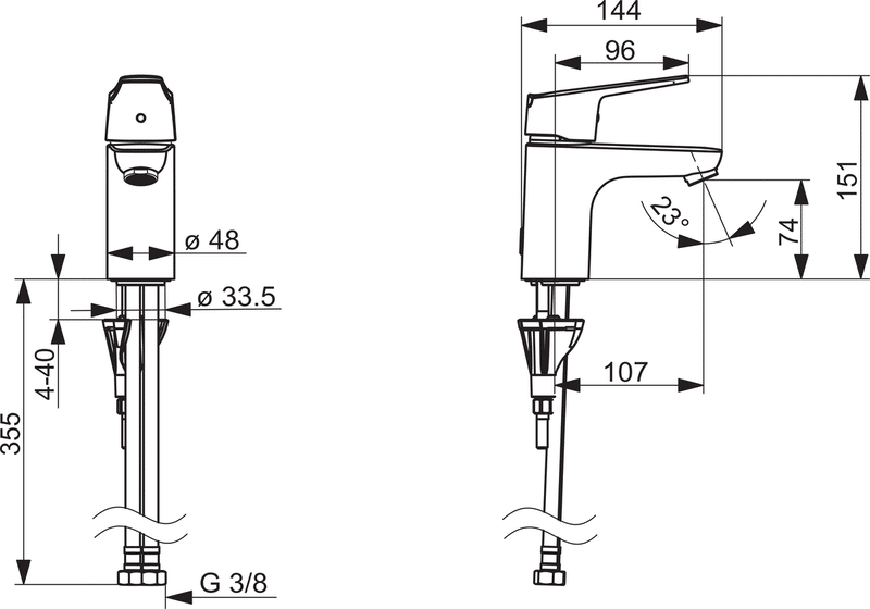 Pesuallashana Oras 1810FG-33 Vega Musta