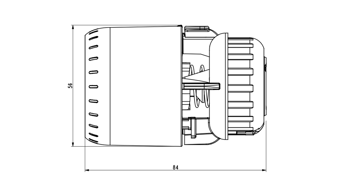 Patteritermostaatti Danfoss AVEO RA 28C Kiinto 015G4090