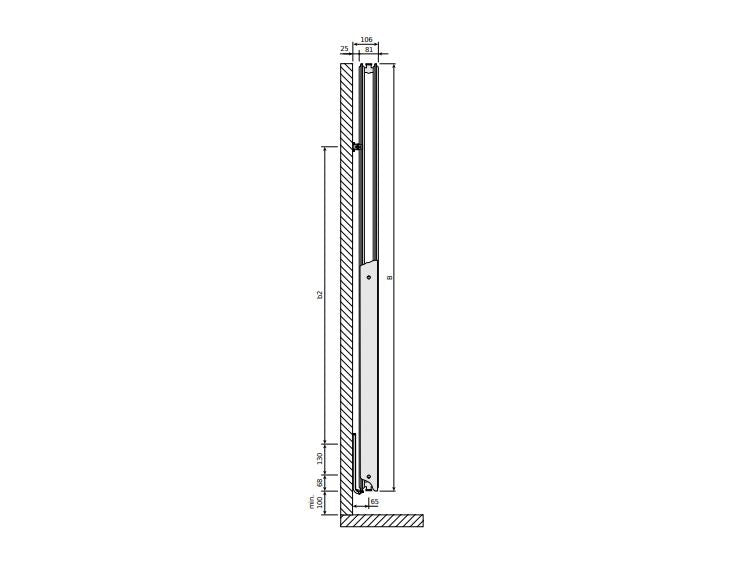 Radiaattori Purmo Vertical VR 20 1800x450 mm