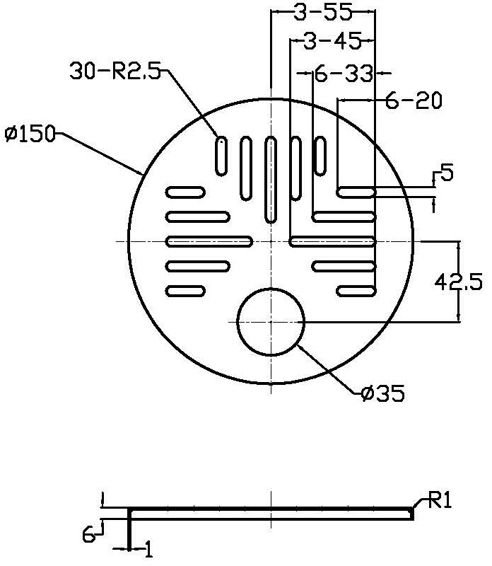 Neliökansi Onnline Matta 197x197mm 32mm Reiällä RST