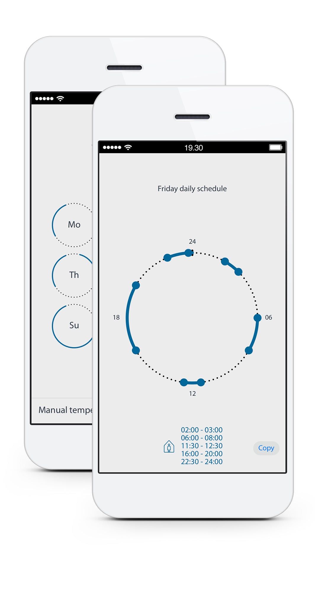 Yhdistelmätermostaatti Devireg Smart Polar White