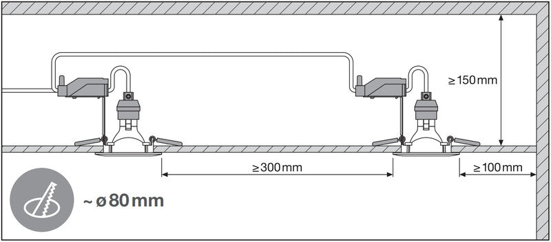 Alasvalo Ledvance Spot Sp Kit 8W 940 GU10 4000K Valkoinen
