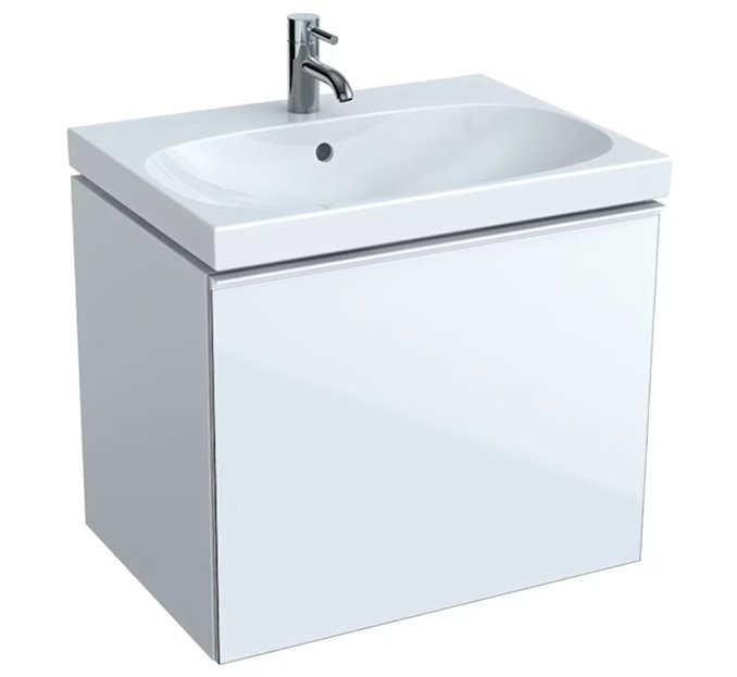 Allaskaappi Geberit Acanto 640x535x475 mm Valkoinen Kiiltävä - KarelianStore