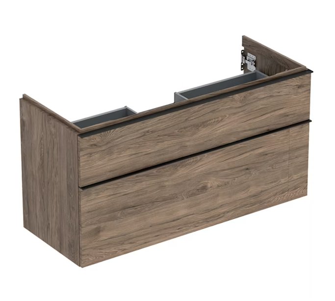 Allaskaappi Geberit Icon 1184x476x615 mm Hikkoripuu Kahdella Laatikolla - KarelianStore