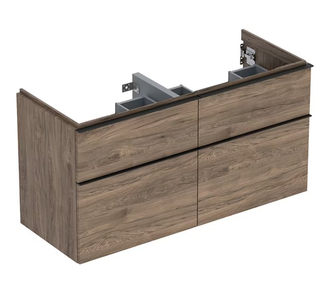 Allaskaappi Geberit Icon 1184x476x615 mm Hikkoripuu Neljällä Laatikolla - KarelianStore