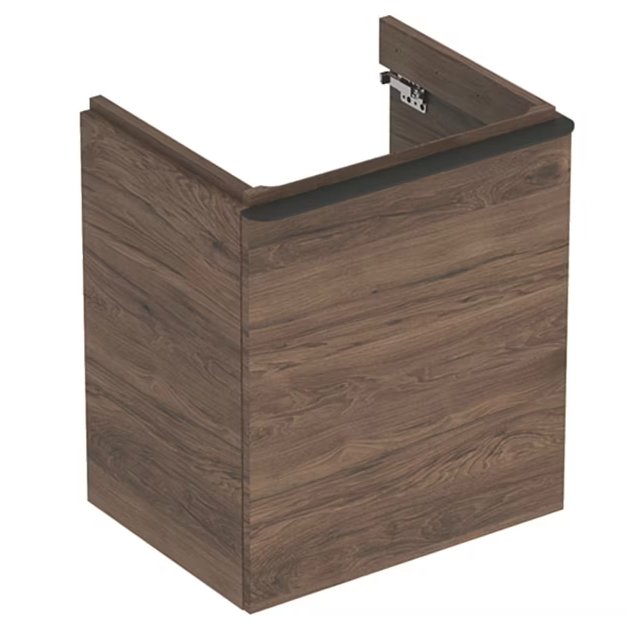 Allaskaappi Geberit Smyle Square 536x617x433 mm Hikkoripuu Vasen - KarelianStore