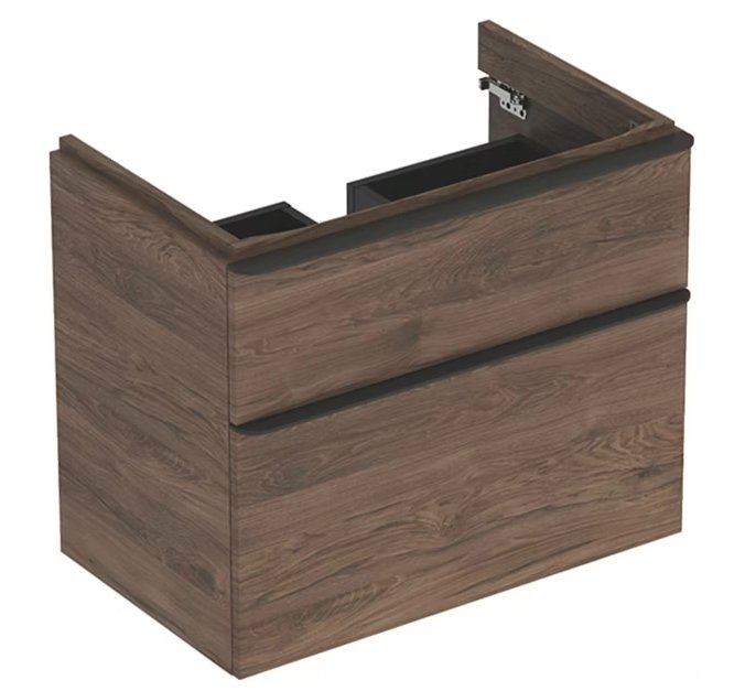 Allaskaappi Geberit Smyle Square 734x617x470 mm Hikkoripuu - KarelianStore