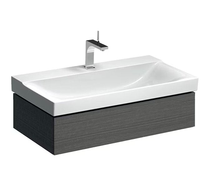 Allaskaappi Geberit Xeno2 880x220x462 mm Sculturan Harmaa Puukuvio - KarelianStore