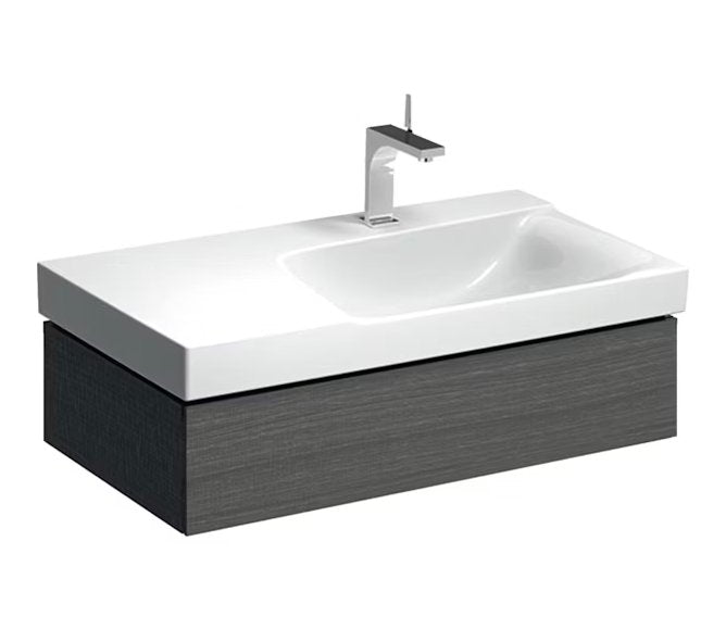 Allaskaappi Geberit Xeno2 880x220x462 mm Sculturan Harmaa Puukuvio Oikea - KarelianStore