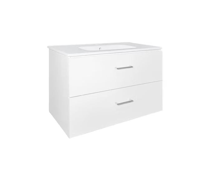 Allaskaappi Tammiholma Viilu Laatikoilla 800x390x500 mm Valkoinen - KarelianStore