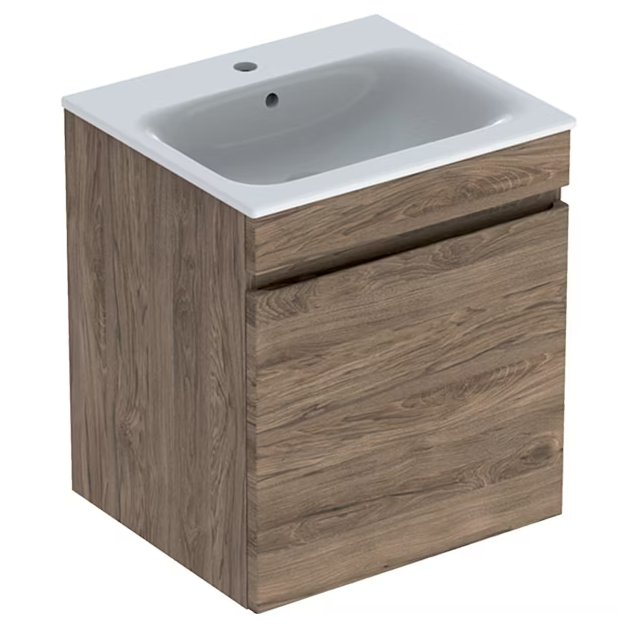 Allaskaappipaketti Geberit Renova Plan 550x480x622 mm Hikkoripuu - KarelianStore