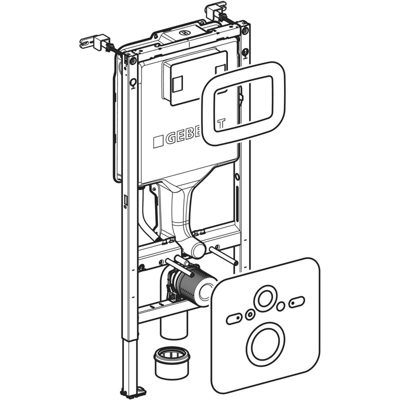 Asennusteline Geberit Duofix Sigma SAWA 112cm PE - X - KarelianStore