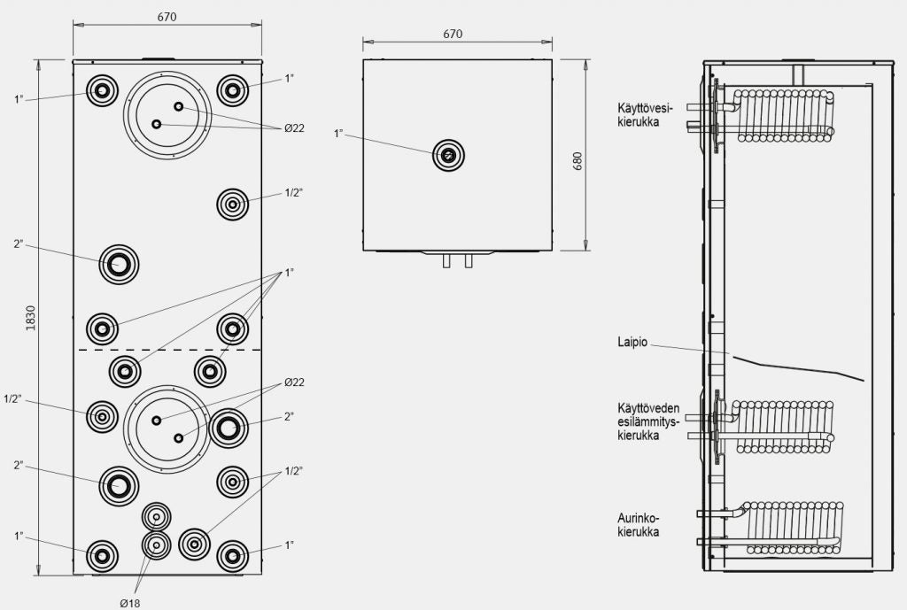 Energiavaraaja Jäspi GTV Hybrid 500 500l - KarelianStore