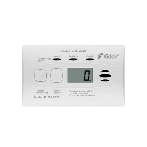 Häkäilmaisin Kidde K10LLDCONDC Näytöllä Paristokäyttöinen - KarelianStore