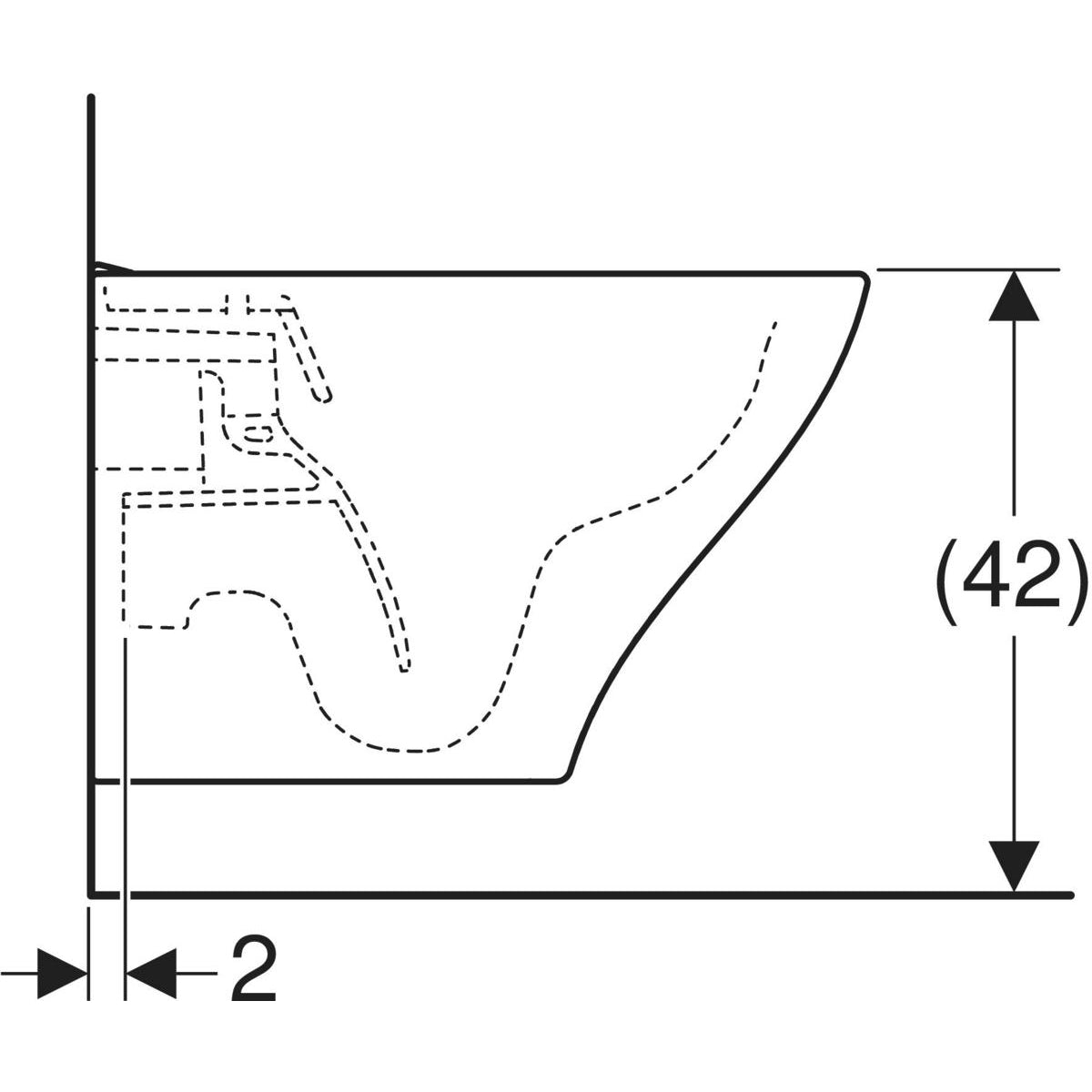 IDO Glow Modern Rimfree 520 mm Seinä - WC - KarelianStore
