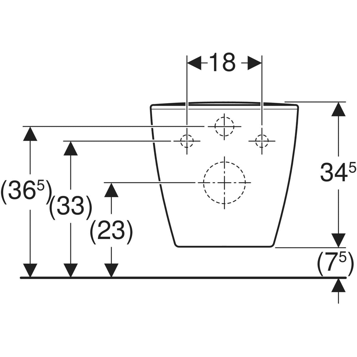 IDO Glow Modern Rimfree 520 mm Seinä - WC - KarelianStore