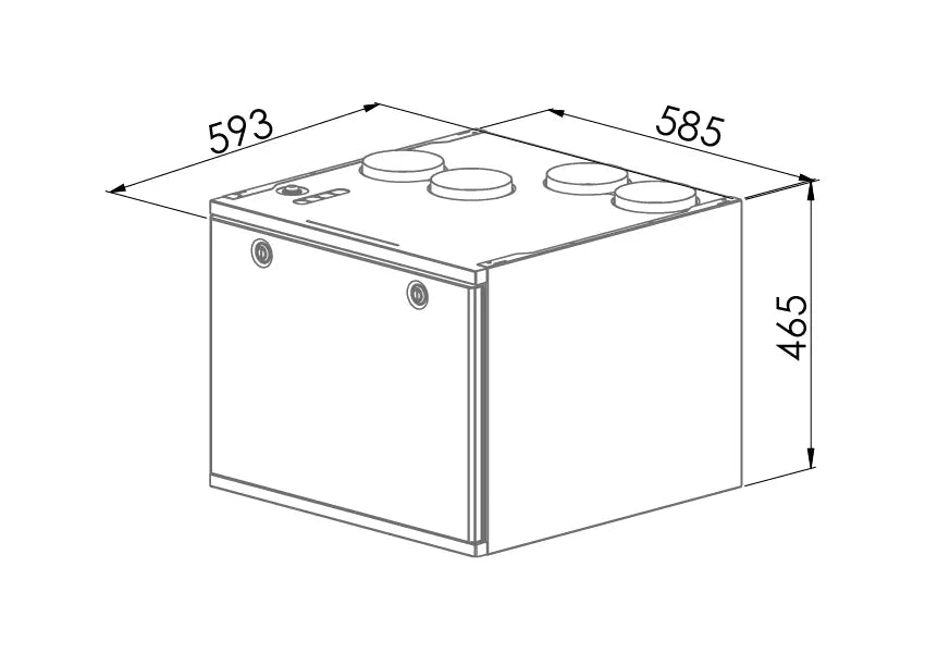 Ilmanvaihtokone Swegon ILTO 270 - 290 Genius RH+CO2 L - KarelianStore
