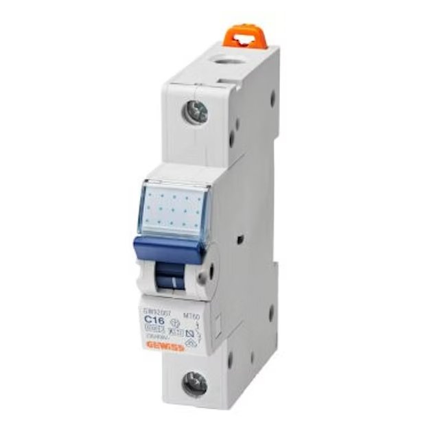 Johdonsuojakatkaisija Gewiss GW92208 1x20A B - käyrä 6Ka - KarelianStore