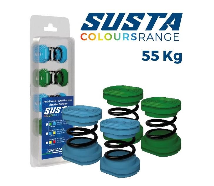 Jousivärinänvaimennin Vecamco Susta 55 kg - KarelianStore