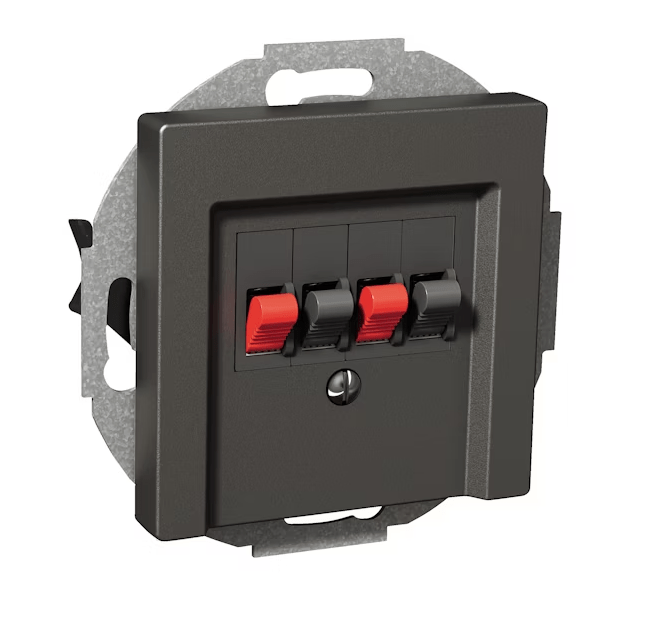 Kaiutinpistorasia Schneider Electric Exxact Antrasiitti - KarelianStore