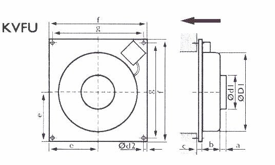 Kanavapuhallin Onnline KV - 160C Seinämalli - KarelianStore