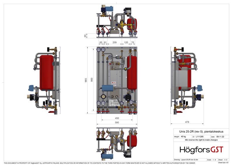 Kaukolämpökeskus HÖGFORSGST UNIS 25 - 2R OUMAN - KarelianStore