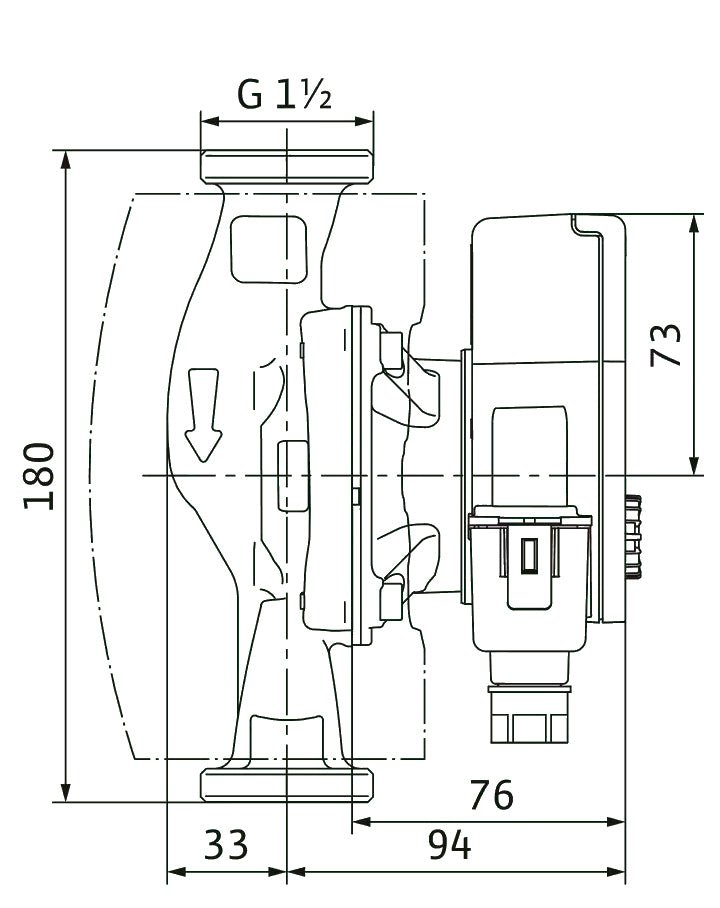 Käyttövesipumppu Wilo Yonos PICO - Z 25/0.5 - 6 - 180 - KarelianStore