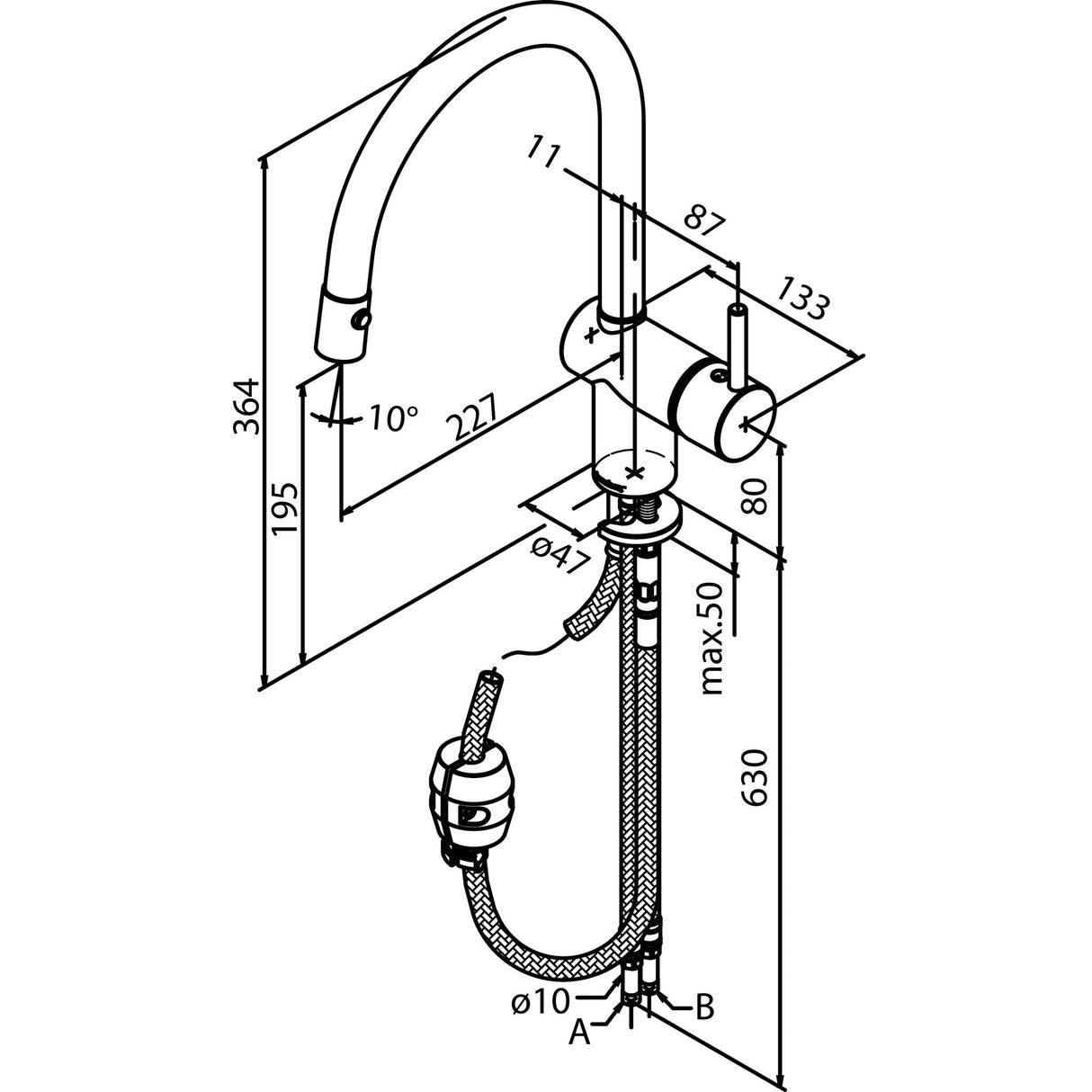 Keittiöhana DAMIXA 18120.00 OSIER - KarelianStore