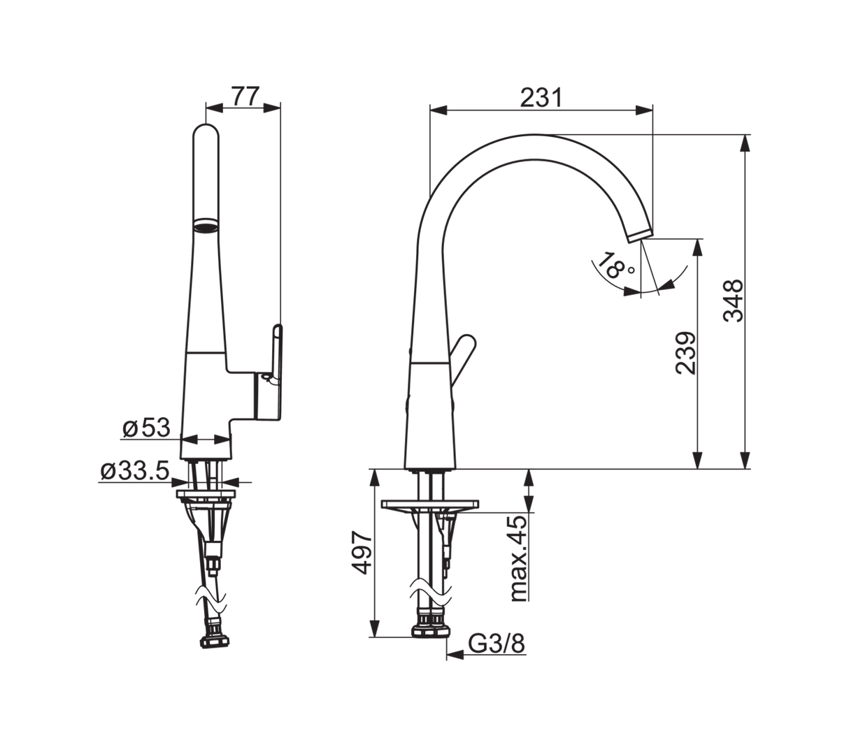 Keittiöhana Oras Inspera 3030F - KarelianStore