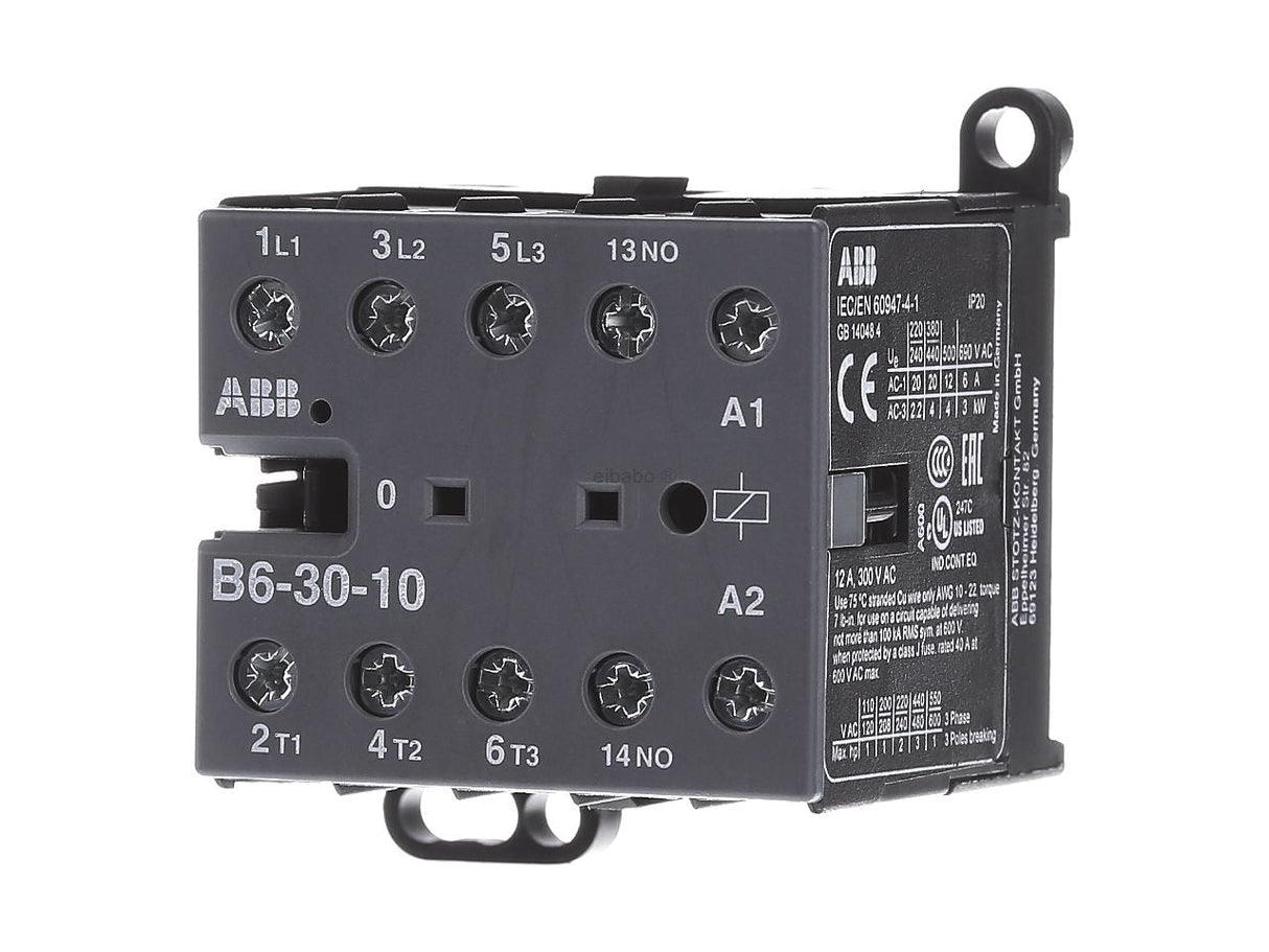 Kontaktori ABB B6 - 30 - 10/230, 4KW, 3s+1s - KarelianStore