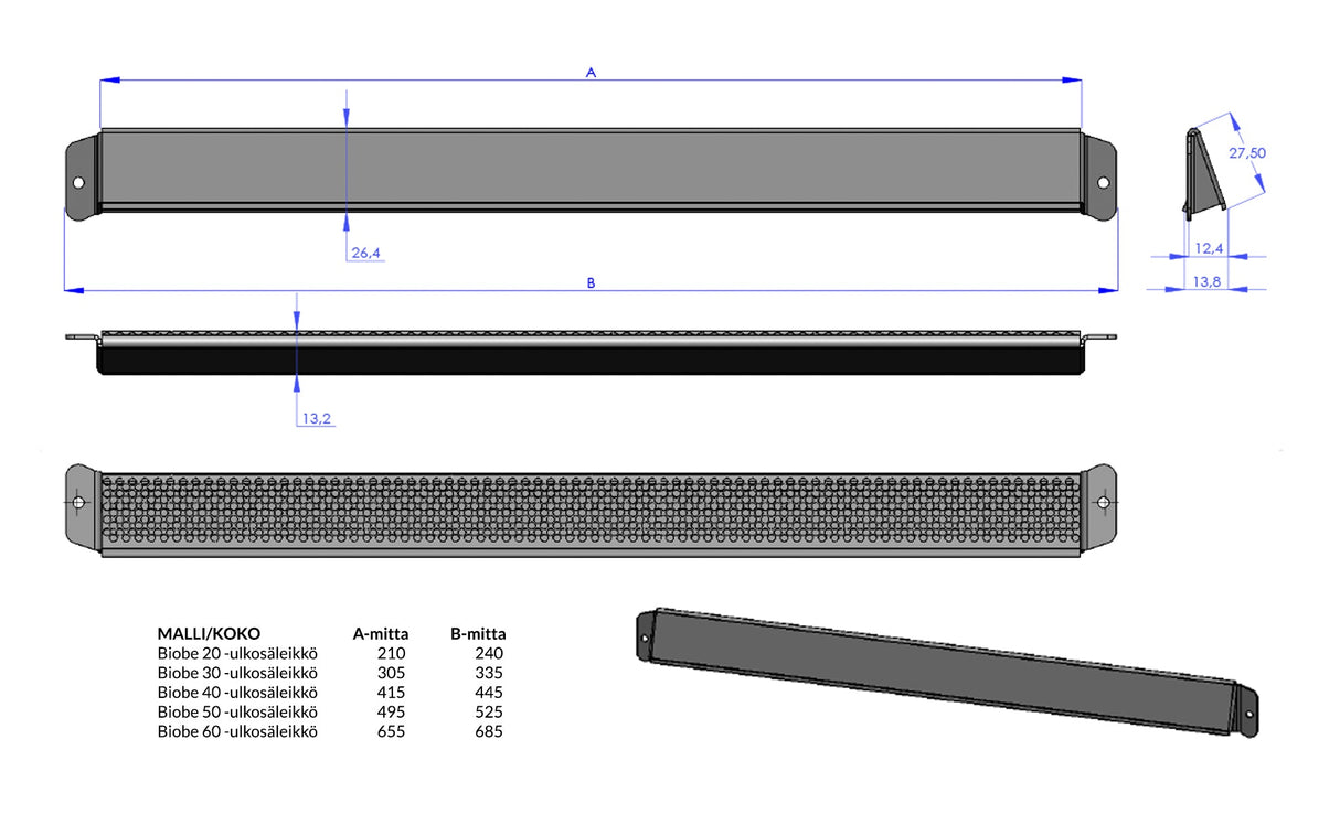 Korvausilmaventtiili Biobe VS - B 60 - KarelianStore