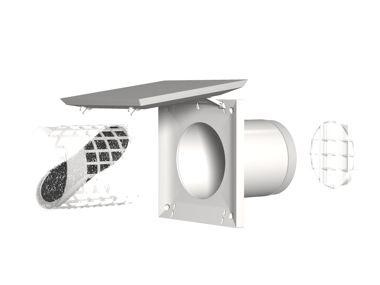 Korvausilmaventtiili Fresh TL100DE Seinäventtiili - KarelianStore