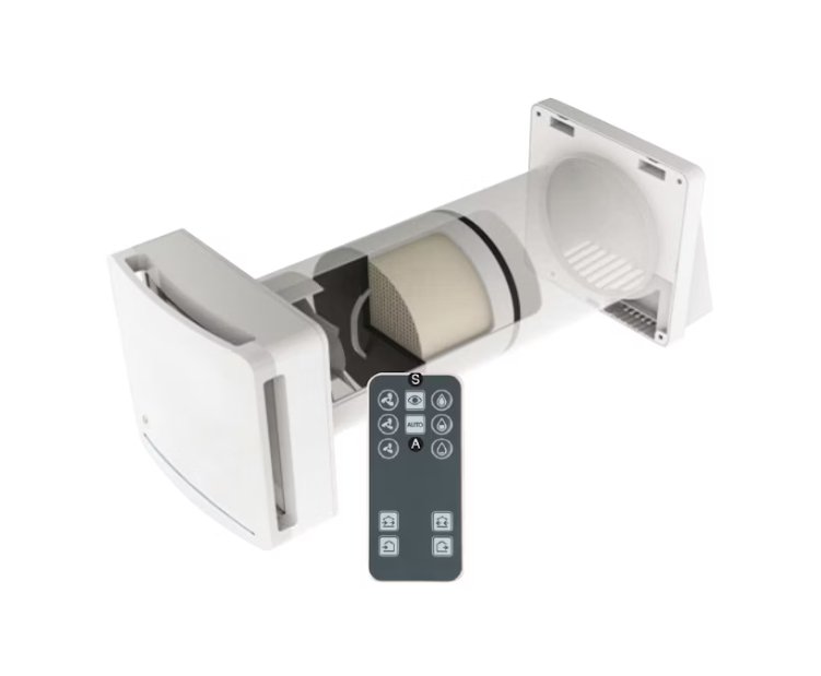 Lämmöntalteenottopuhallin Thermex Respiro 150 mm Kaukosäätimellä - KarelianStore