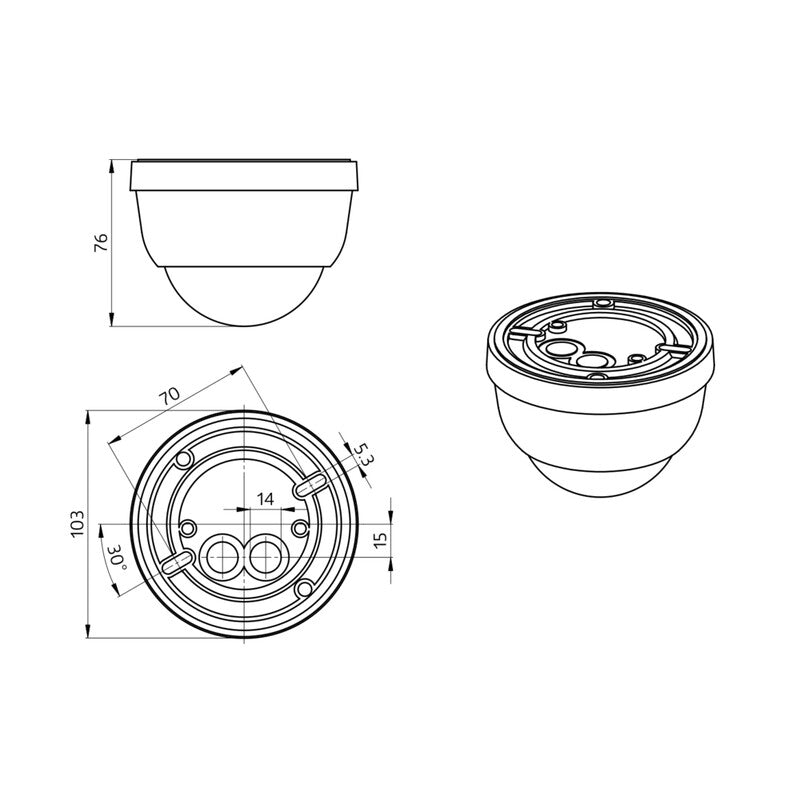 Läsnäolotunnistin Luxomat PD4 - M - 1C - C - AP Valonmittauksella - KarelianStore