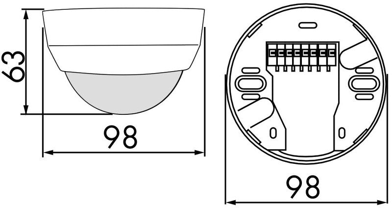 Läsnäolotunnistin Luxomat PD4 - M - GH - AP Valonm Valkoinen - KarelianStore
