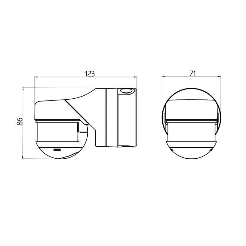 Liiketunnistin Luxomat RC - Plus Next N 230 IP54 Valkoinen - KarelianStore