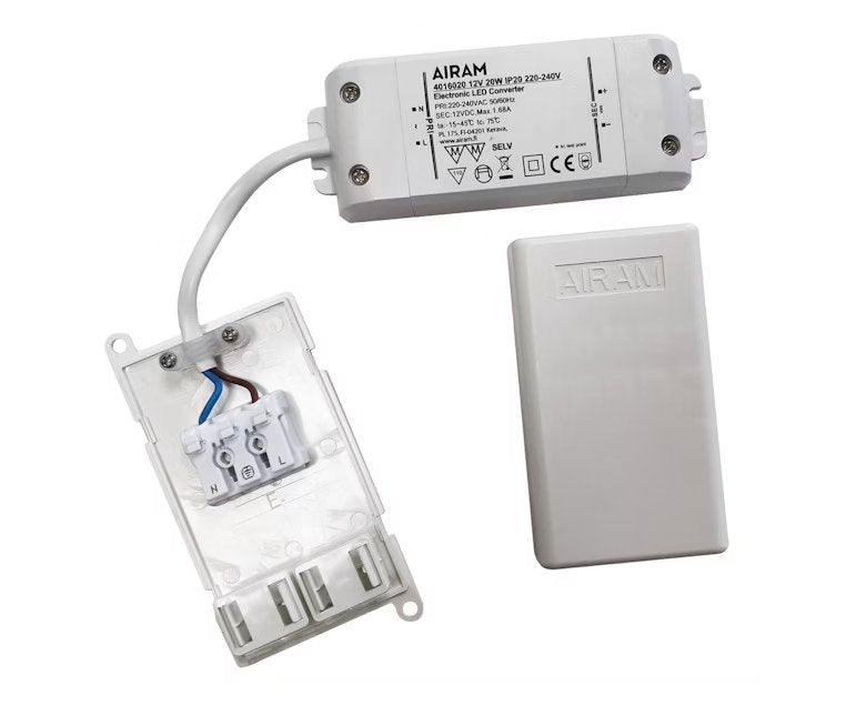 Liitäntälaite Airam Tasajännite 12V 20W IP20 - KarelianStore