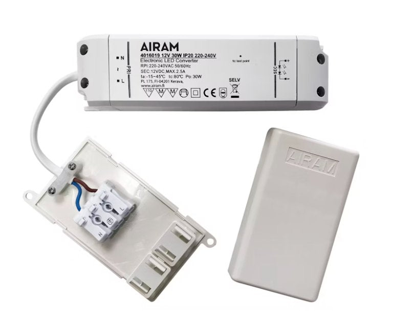 Liitäntälaite Airam Tasajännite 12V 30W IP20 - KarelianStore