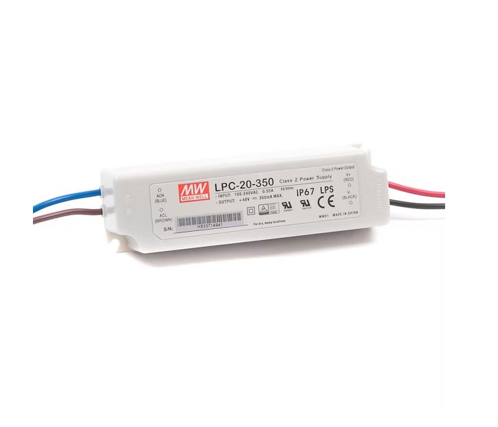 Liitäntälaite Meanwell LPC-20-350 3-48V 350mA 20W - KarelianStore
