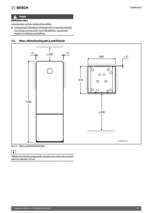 Maalämpöpumppu BOSCH COMPRESS CS7800iLW 16 M - KarelianStore