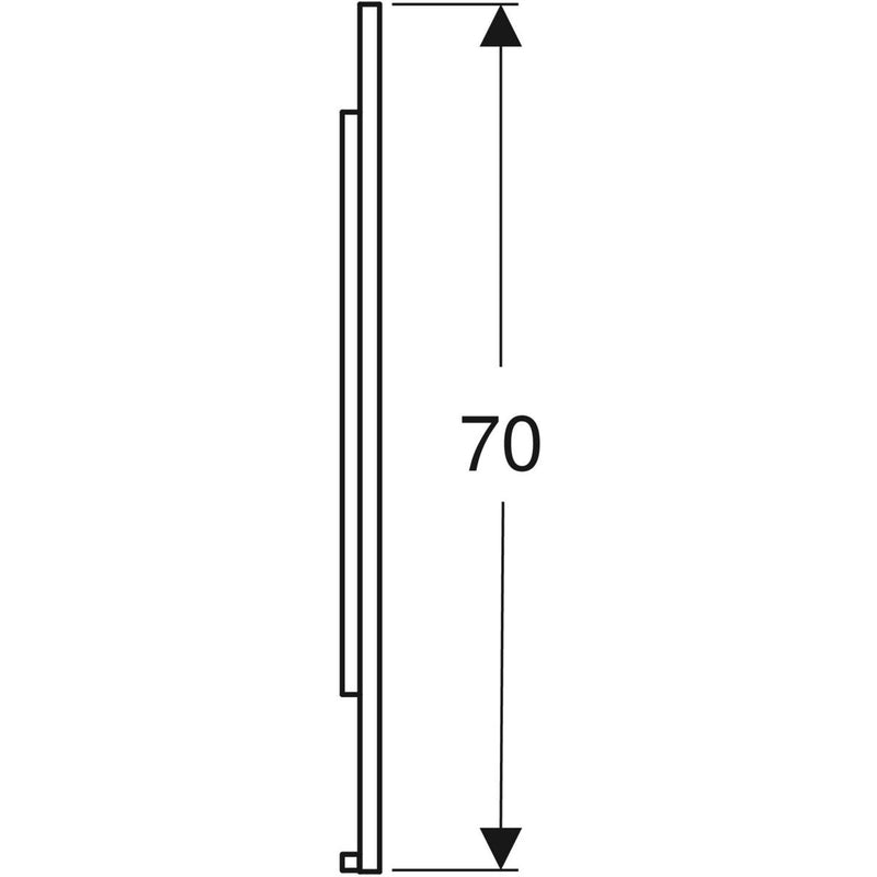 Peili Geberit Option Plus Square 1350x700x32 mm Musta matta - KarelianStore