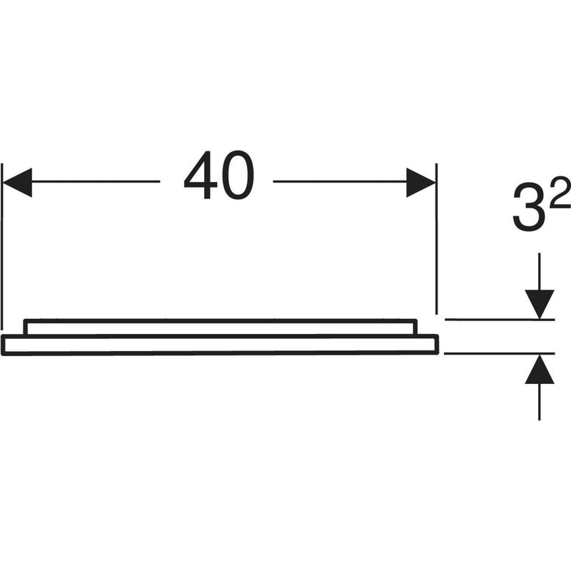 Peili Geberit Option Plus Square 400x700x32 mm Alumiini - KarelianStore