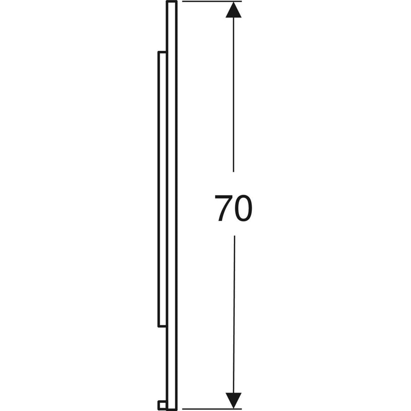 Peili Geberit Option Plus Square 600x700x32 mm Alumiini - KarelianStore