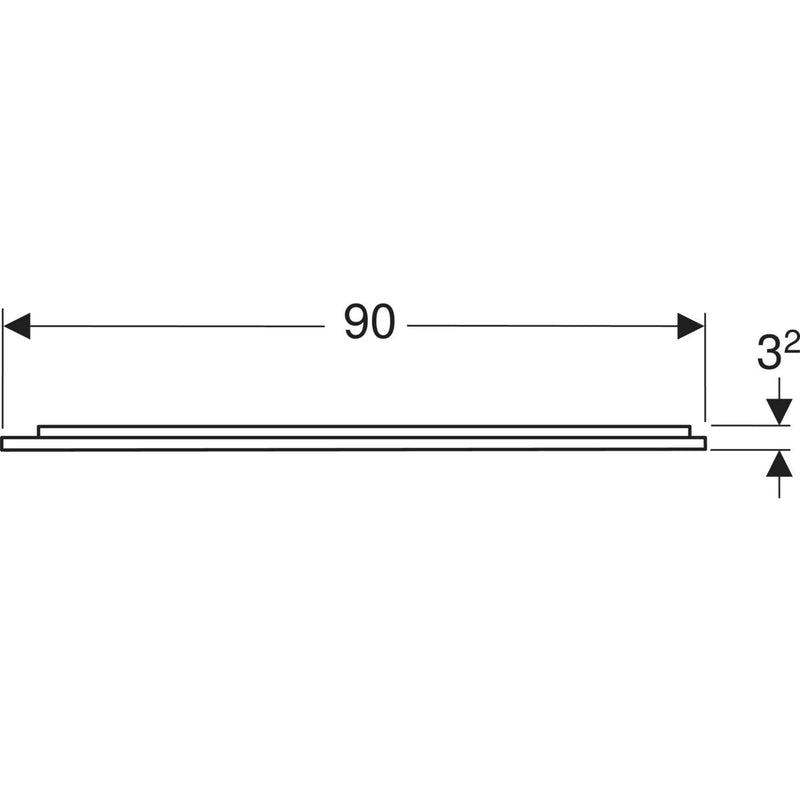 Peili Geberit Option Plus Square 990x700x32 mm Alumiini - KarelianStore