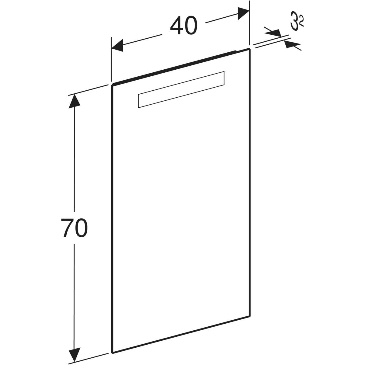 Peili IDO Reflect 400x700 mm - KarelianStore