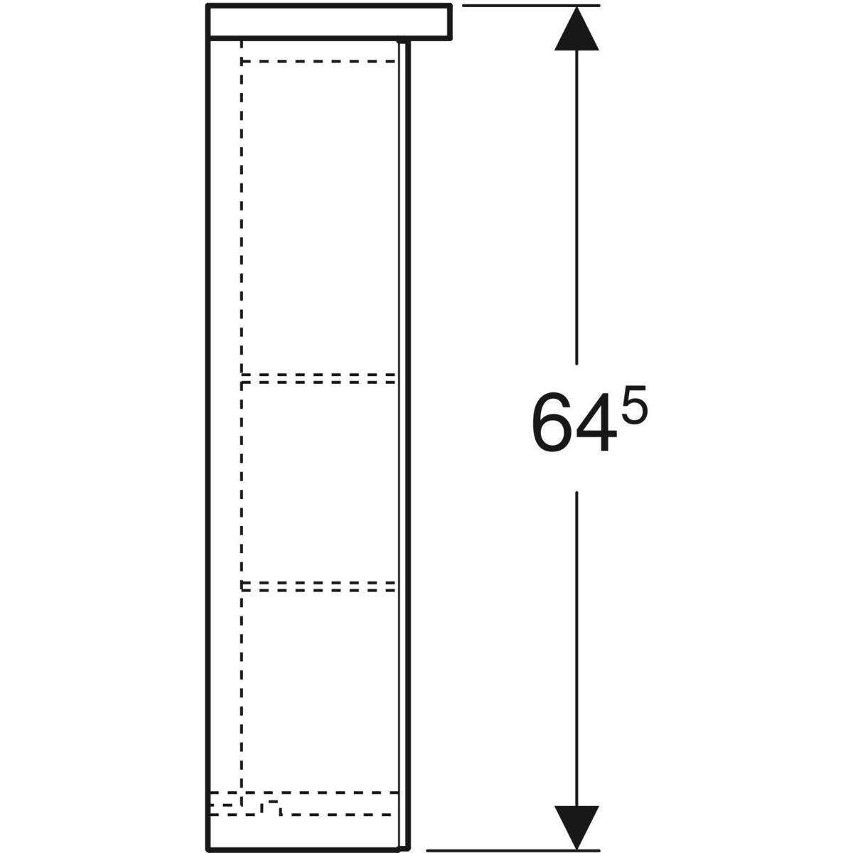 Peilikaappi IDO Glow 600 Valkoinen Oikea - KarelianStore