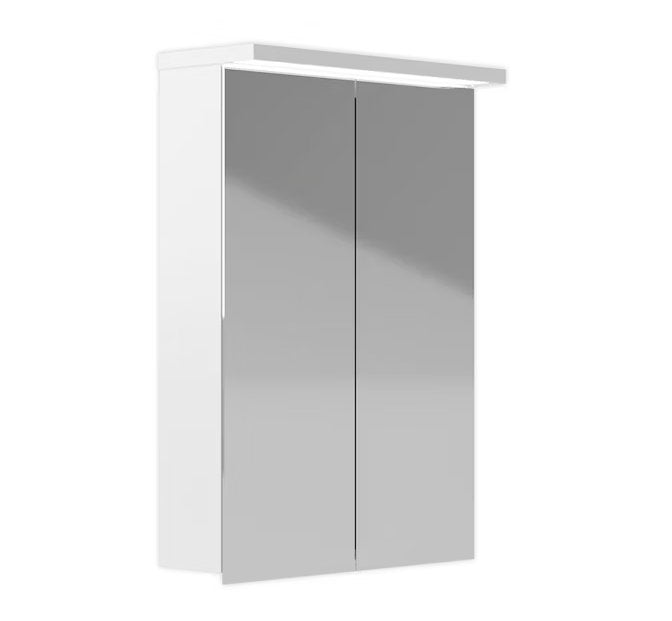 Peilikaappi Polaria Klara 500 Oikea VVS LED-valaisimella Valkoinen - KarelianStore