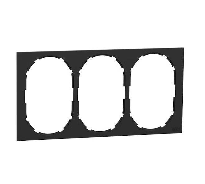 Peitelevy ELKO One 3 - Kehys 2 - pistorasialle Musta - KarelianStore