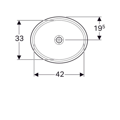 Pesuallas Geberit Variform 495x420x180 mm Tason Alle Ilman ylivuotoa - KarelianStore